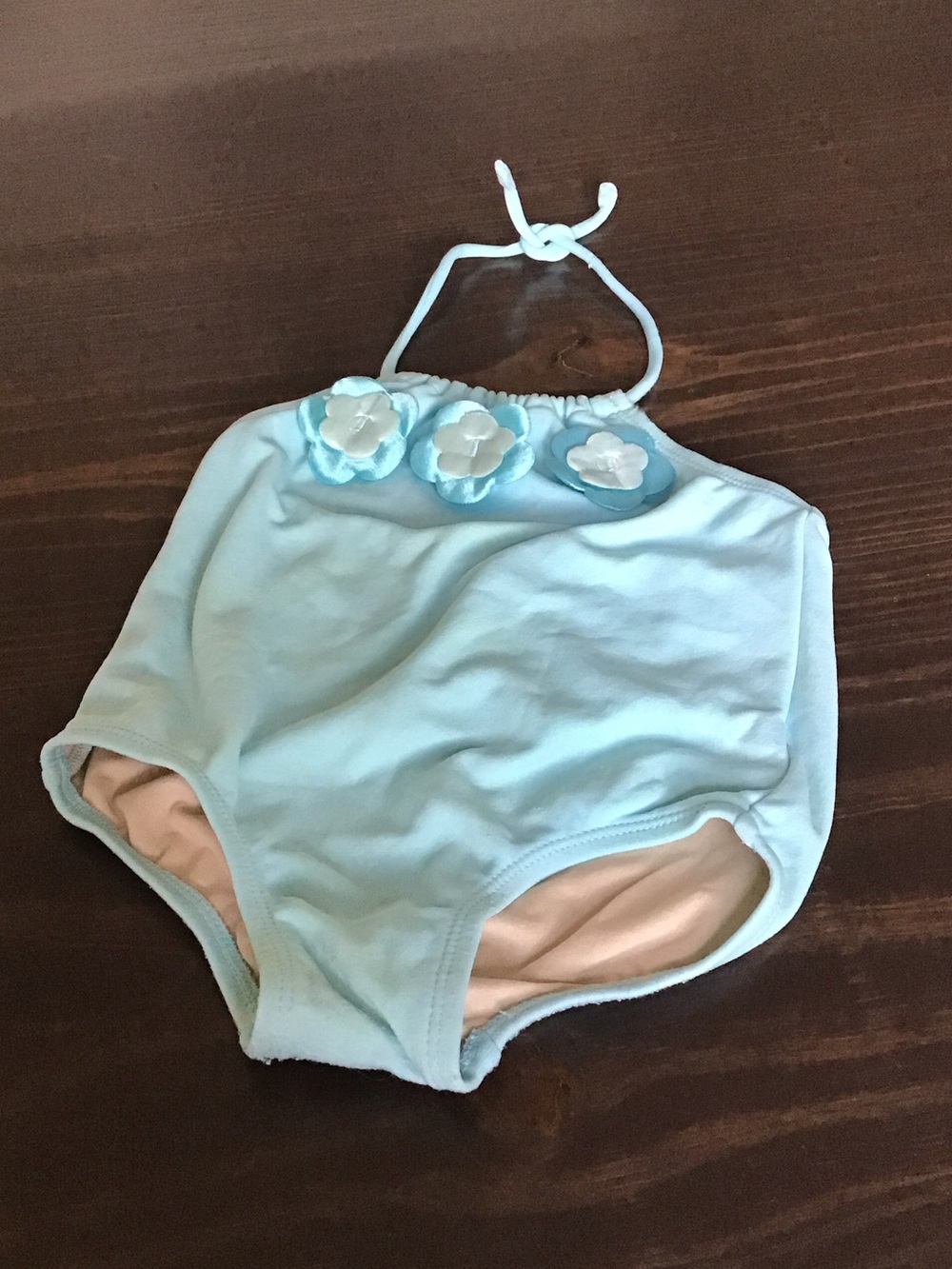 Y2K Islander Mint Green Girls' One-Piece Swimsuit